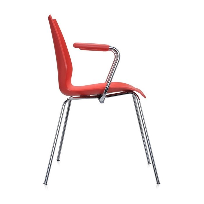 Стул Maui красного цвета - лучшие Обеденные стулья в INMYROOM