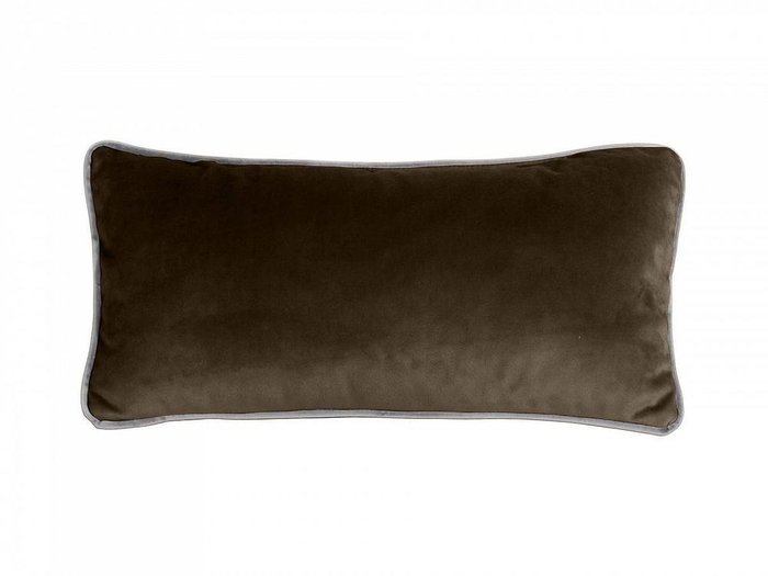 Подушка декоративная Boxy 25х50 темно-коричневого цвета