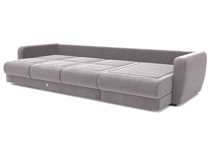 Угловой диван-кровать серо-лилового цвета - лучшие Угловые диваны в INMYROOM