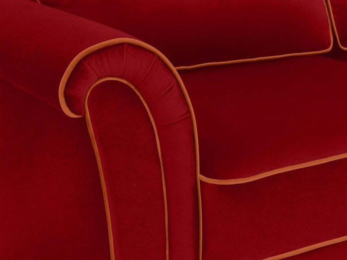 Диван трехместный Sydney красного цвета - лучшие Прямые диваны в INMYROOM