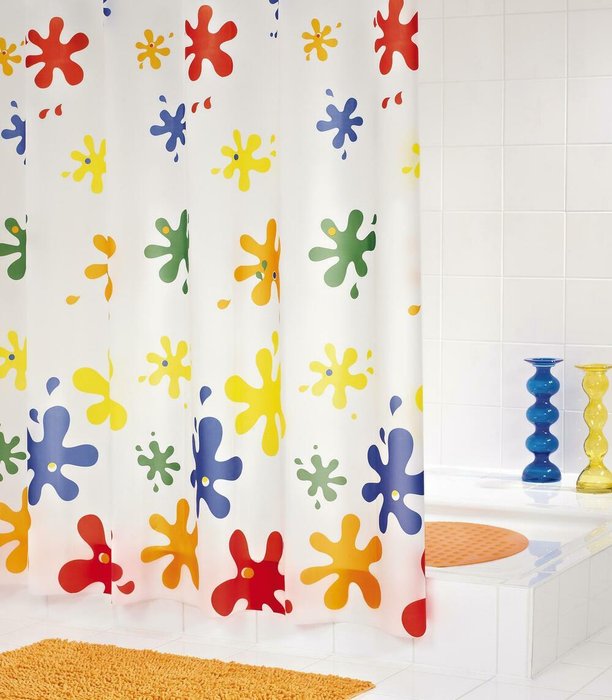Штора для ванных комнат Splash цветной - купить Шторки для душа по цене 2082.0