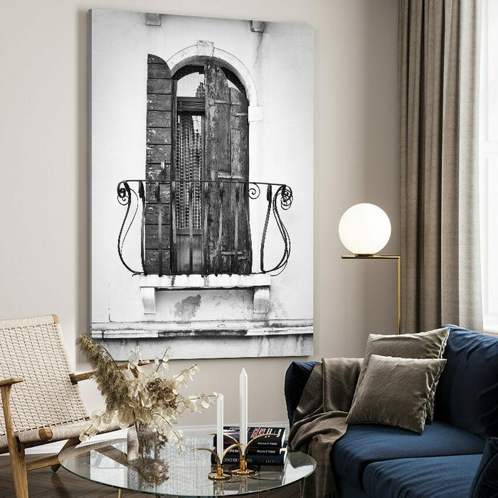 Картина на холсте Старинный балкон 50х70 см - купить Картины по цене 5990.0