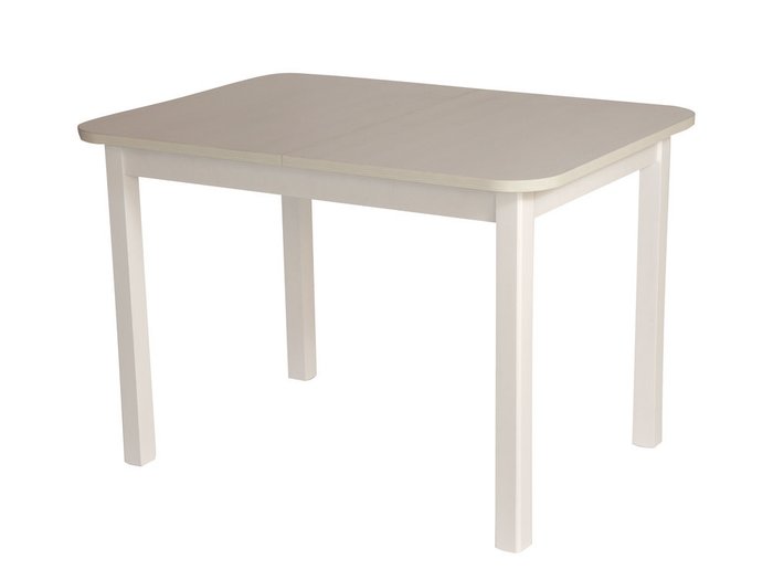 Раскладной обеденный стол Франц бело-бежевого цвета