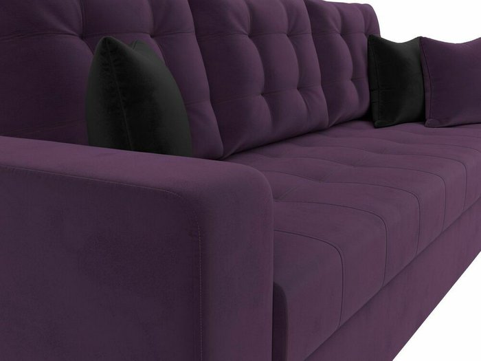 Диван-кровать Ливерпуль темно-фиолетового цвета - лучшие Прямые диваны в INMYROOM