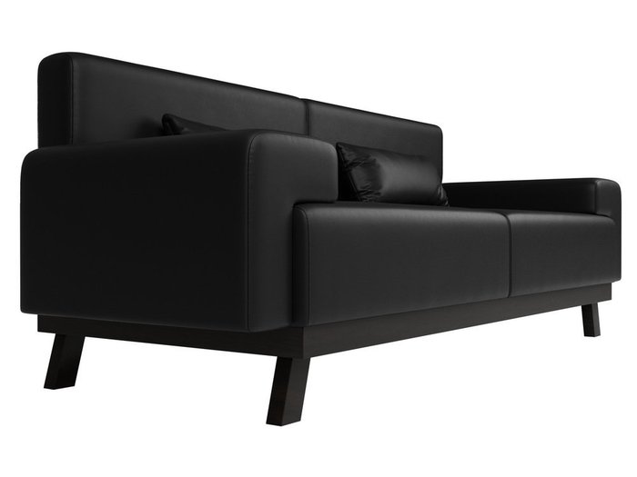 Диван Мюнхен черного цвета (экокожа) - лучшие Прямые диваны в INMYROOM