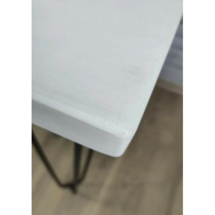 Стол обеденный Loft 120х70 со столешницей белого цвета - лучшие Обеденные столы в INMYROOM