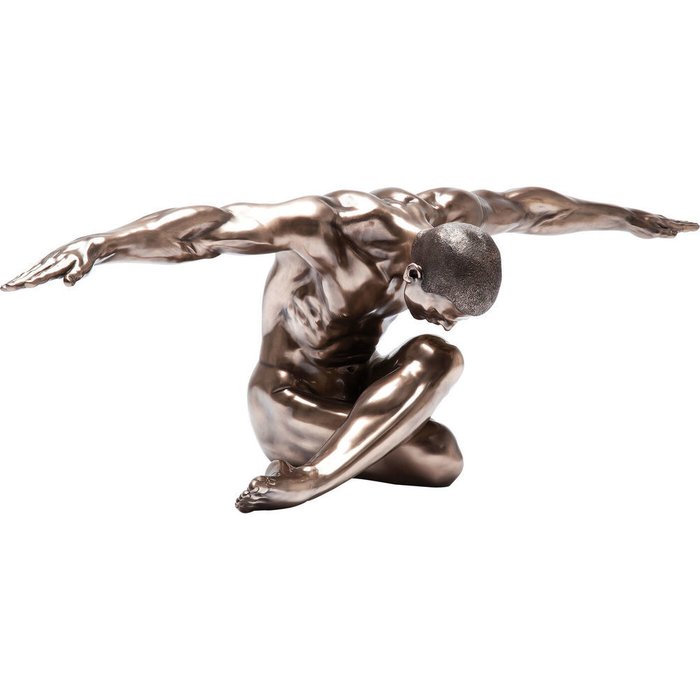 Фигура декоративная Nude Man Bow бронзового цвета - купить Фигуры и статуэтки по цене 239600.0