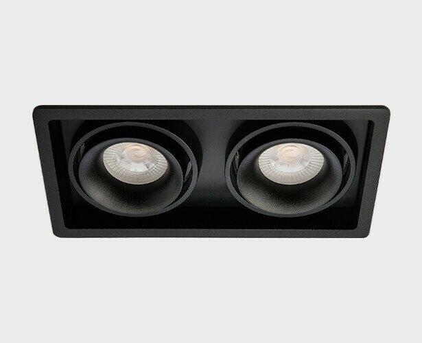 Встраиваемый светильник DE-312 black (металл, цвет черный) - купить Встраиваемые споты по цене 4950.0