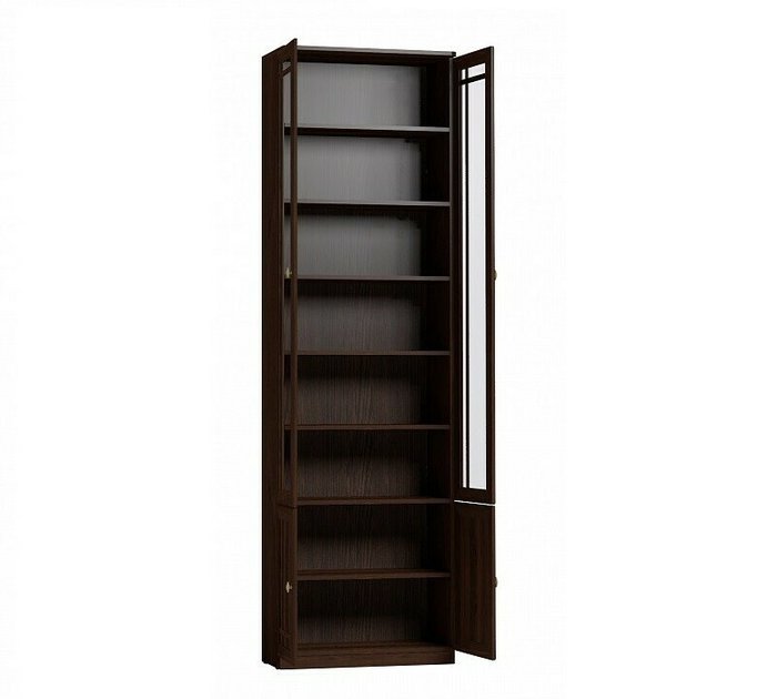 Шкаф книжный Sherlock темно-коричневого цвета - купить Книжные шкафы по цене 25244.0