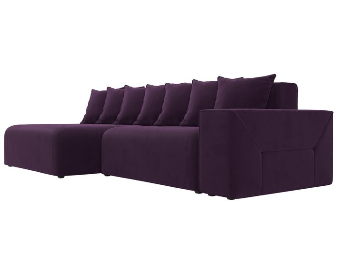 Угловой диван-кровать Кёльн фиолетового цвета левый угол - лучшие Угловые диваны в INMYROOM