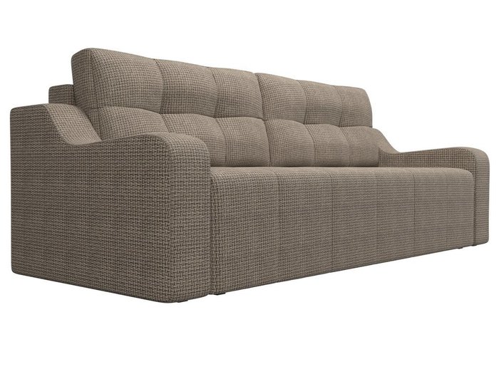 Прямой диван-кровать Итон коричневого цвета - лучшие Прямые диваны в INMYROOM