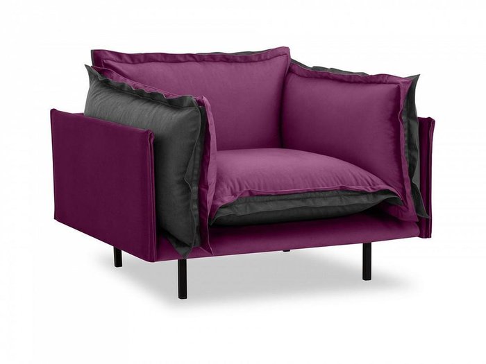 Кресло Barcelona серо-фиолетового цвета - купить Интерьерные кресла по цене 85600.0