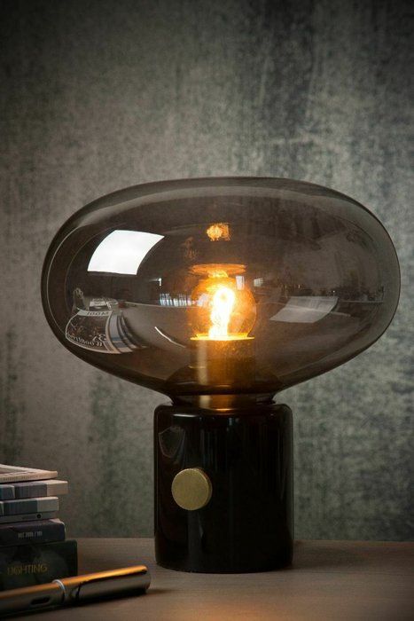 Настольная лампа Charlize 03520/01/65 (стекло, цвет дымчатый) - лучшие Настольные лампы в INMYROOM