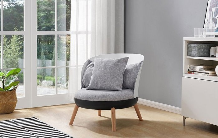Кресло Cherry серого цвета - лучшие Интерьерные кресла в INMYROOM