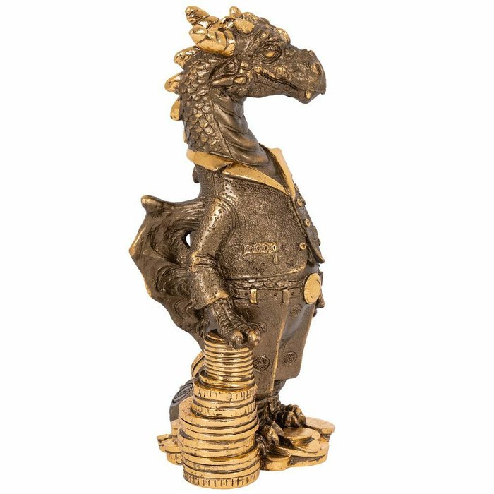 Статуэтка Дракон Франц бронзового цвета - купить Фигуры и статуэтки по цене 5010.0