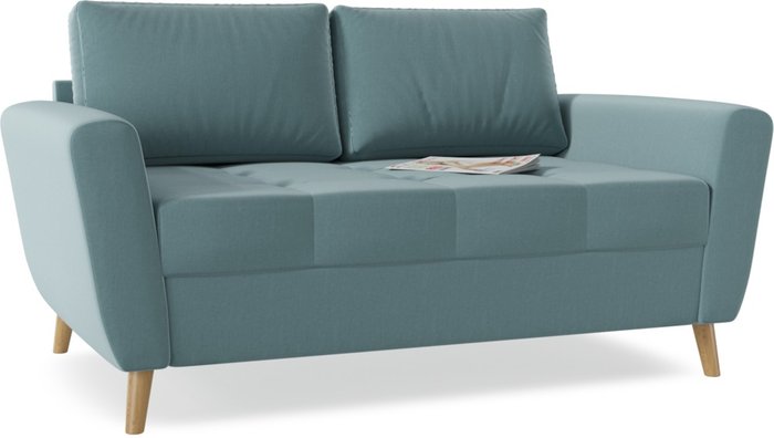 Прямой диван Sleep Big голубого цвета - купить Прямые диваны по цене 22890.0