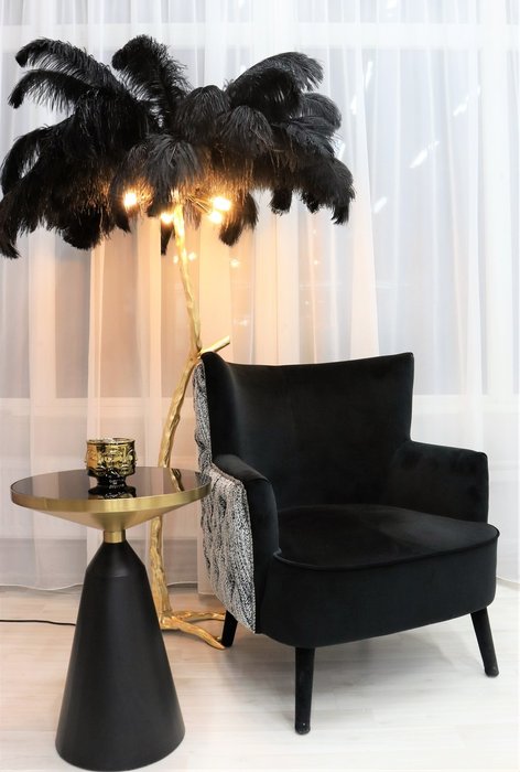 Кресло Барон черного цвета - лучшие Интерьерные кресла в INMYROOM
