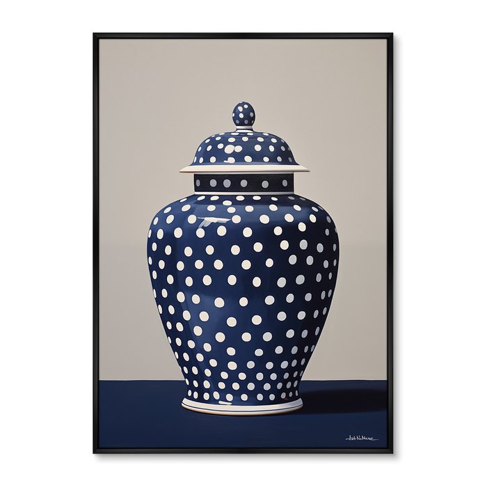 Репродукция картины Porcelain vase No 2, 2024г. Репродукция картины Porcelain vase No 2, 2024г.
