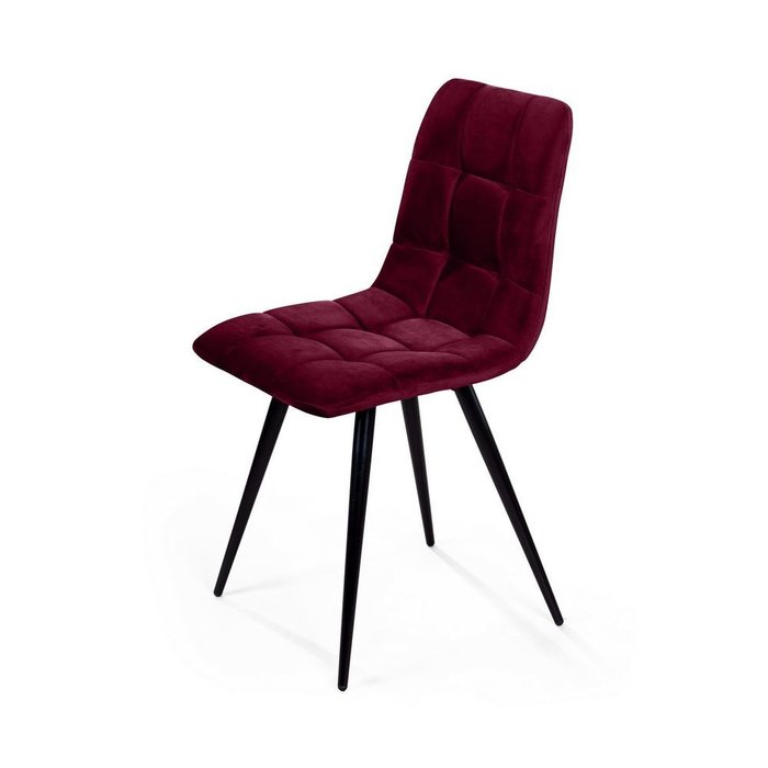 Стул Uno с обивкой из красного бархата - лучшие Обеденные стулья в INMYROOM