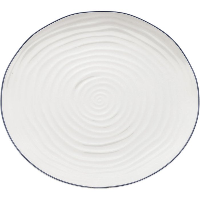 Тарелка Swirl M белого цвета Тарелка Swirl M белого цвета