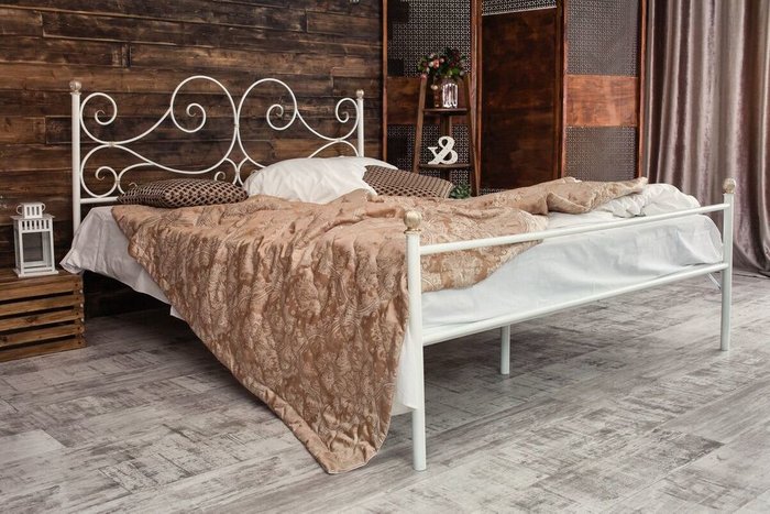 Кованая кровать Верона 1.6 с одной спинкой 160х200 - купить Кровати для спальни по цене 26990.0