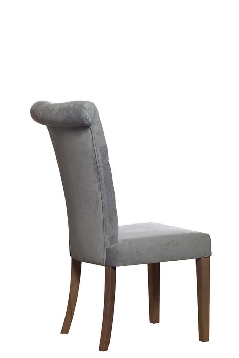 Стул бархатный серого цвета - лучшие Обеденные стулья в INMYROOM
