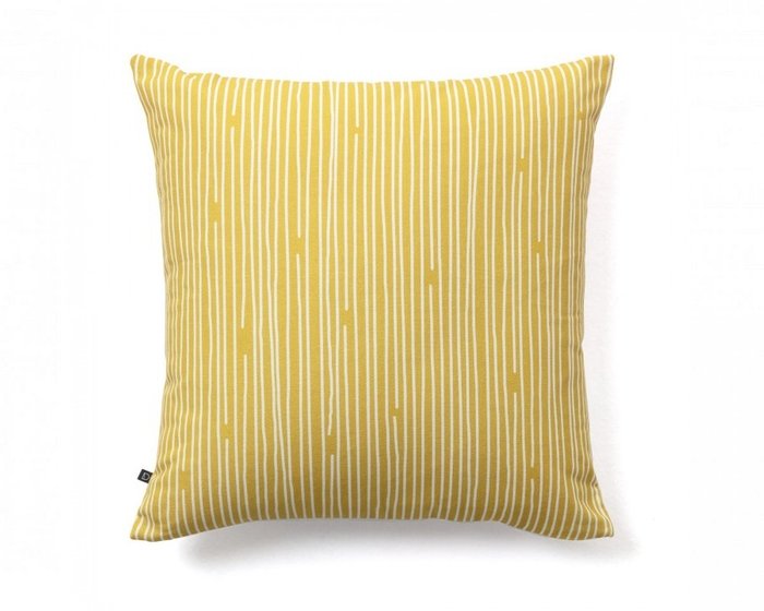 Чехол для подушки Fabiela желто-белого цвета