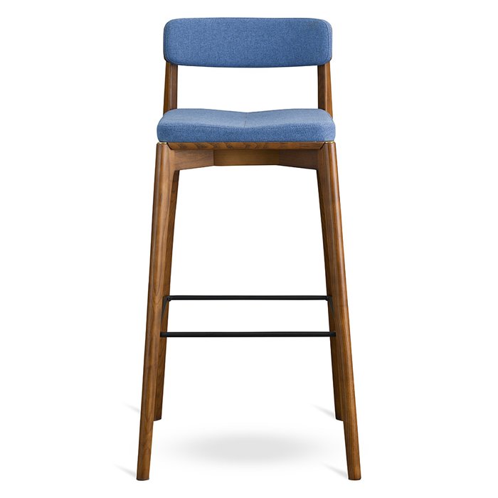 Стул барный Aska серо-синего цвета - купить Барные стулья по цене 25900.0