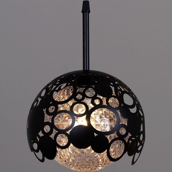 Подвесной светильник 05911-0.9-03 BK (пластик, цвет прозрачный) - лучшие Подвесные светильники в INMYROOM