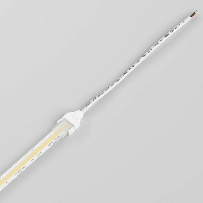 Коннектор для лент COB 24V 480Led 14W IP68 гибкий односторонний 95133/00 Коннектор для лент COB 24V 480Led 14W IP68 гибкий односторонний 95133/00
