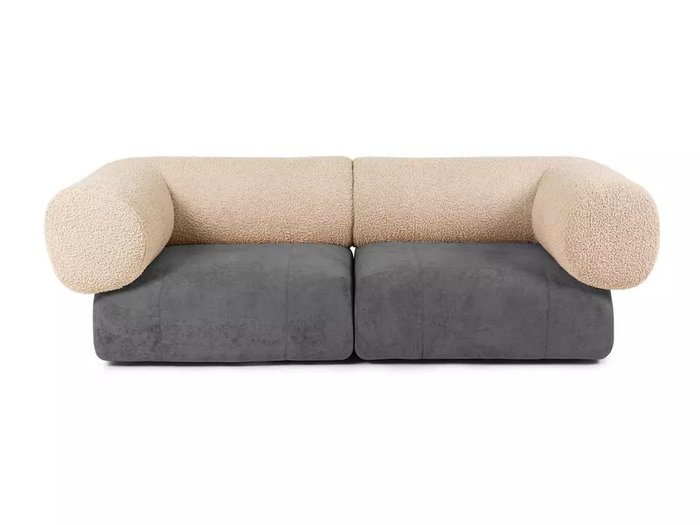 Модульный диван Trevi серо-бежевого цвета - купить Прямые диваны по цене 129900.0