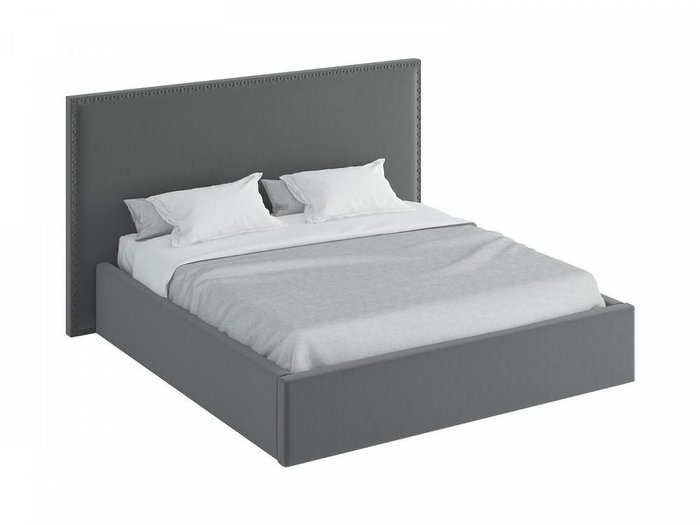 Кровать Blues темно-серого цвета с подъемным механизмом 200x200