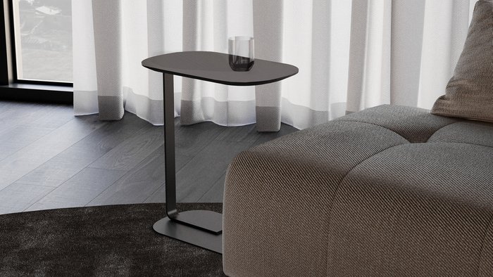 Стол кофейный Side серого цвета - купить Кофейные столики по цене 20000.0