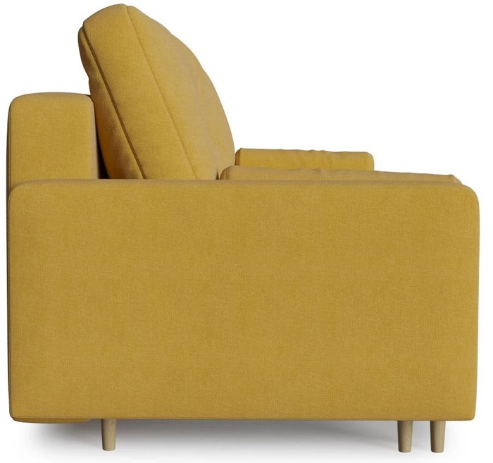 Диван-кровать прямой Белфаст unit MaxYellow желтого цвета - лучшие Прямые диваны в INMYROOM