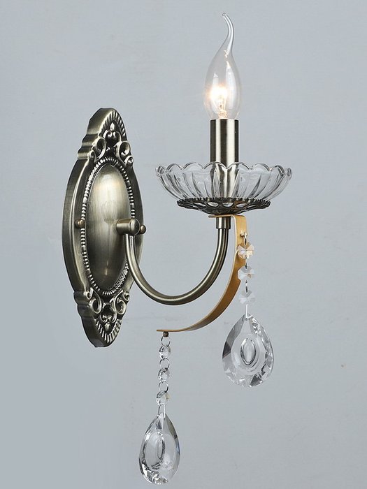 Бра 04749-0.2-01 (металл, цвет бронза) - лучшие Бра и настенные светильники в INMYROOM