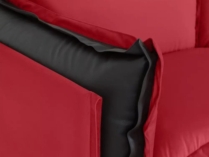 Диван Barcelona красно-черного цвета - лучшие Прямые диваны в INMYROOM
