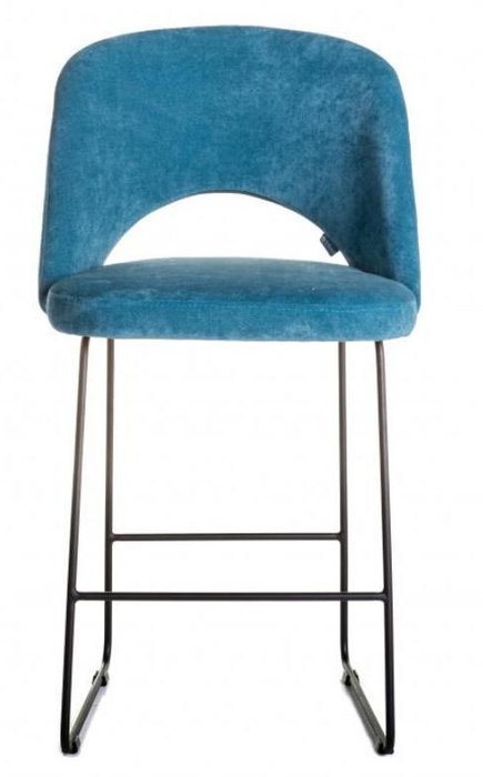 Кресло полубарное Lars голубого цвета - лучшие Барные стулья в INMYROOM