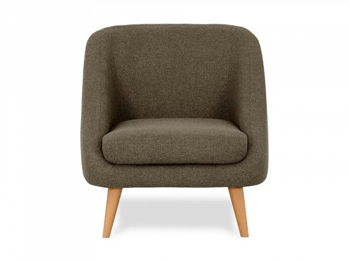 Кресло Corsica серо-коричневого цвета
