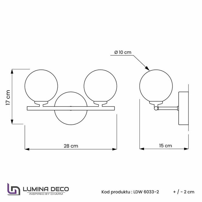 Бра Marsiada LDW 6033-2 MD (стекло, цвет белый) - лучшие Бра и настенные светильники в INMYROOM