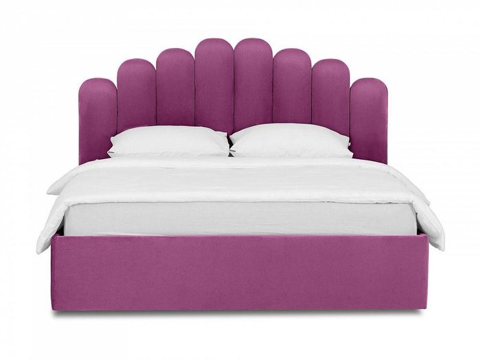 Кровать Queen Sharlotta 160х200 пурпурного цвета с подъемным механизмом - купить Кровати для спальни по цене 83280.0