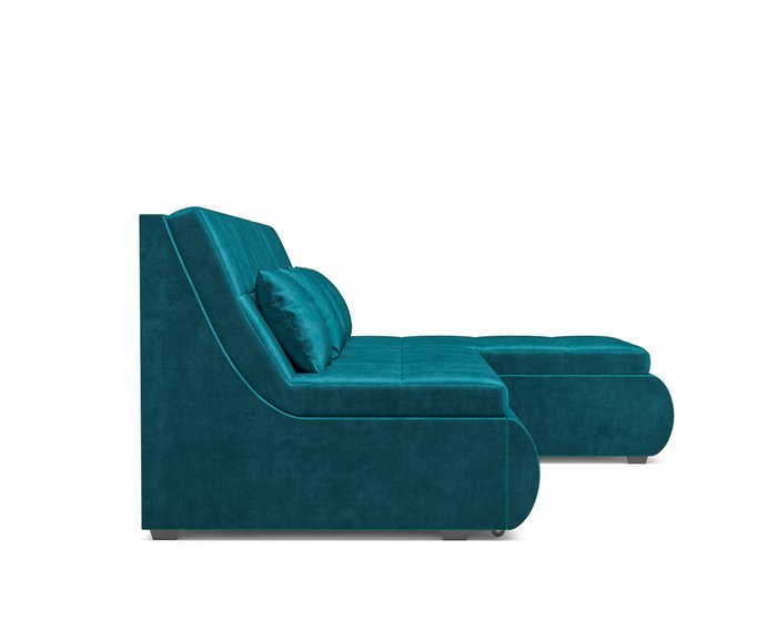 Угловой диван-кровать Дубай сине-зеленого цвета - лучшие Угловые диваны в INMYROOM