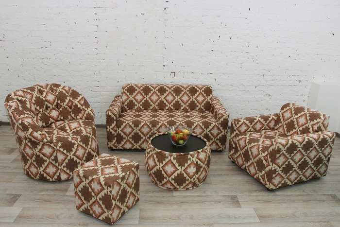 Кресло-пуф коричневое - лучшие Бескаркасная мебель в INMYROOM