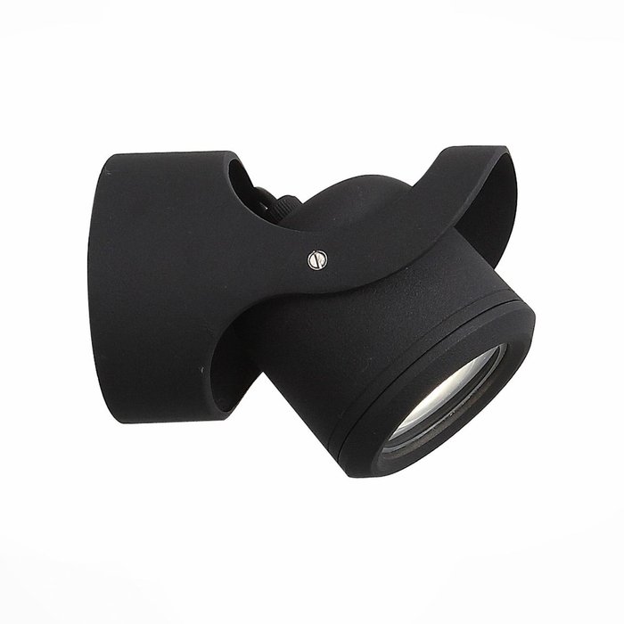 Уличный настенный светодиодный светильник Round черного цвета - купить Настенные уличные светильники по цене 4040.0