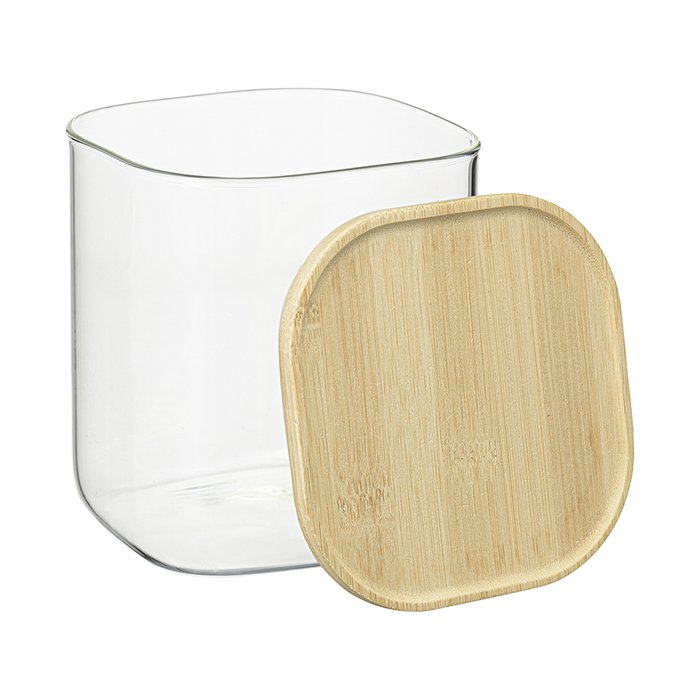 Банка для хранения Glass Bamboo 1,5 л - лучшие Емкости для хранения в INMYROOM
