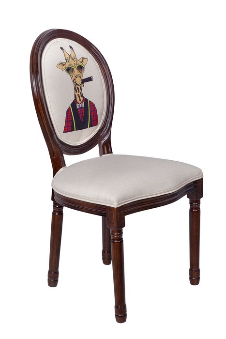 Cтул Volker giraffe коричневого цвета - купить Обеденные стулья по цене 25500.0