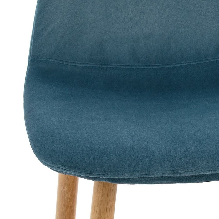 Комплект из двух полубарных стульев Iena синего цвета - лучшие Барные стулья в INMYROOM