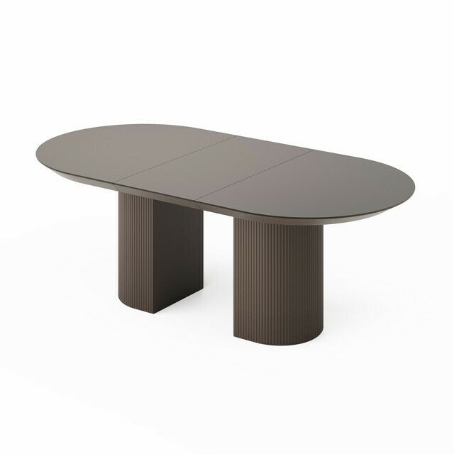 Раздвижной обеденный стол Рана S коричневого цвета - купить Обеденные столы по цене 203889.0
