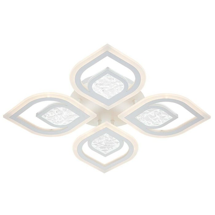 Потолочная светодиодная люстра Hydria белого цвета - лучшие Потолочные люстры в INMYROOM
