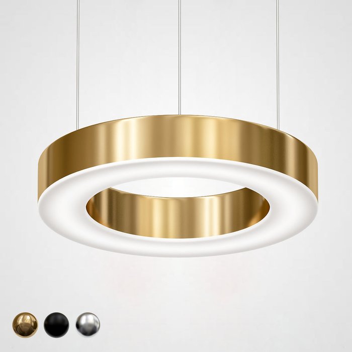 Подвесной светильник Light Ring Horizontal D30 золотого цвета 