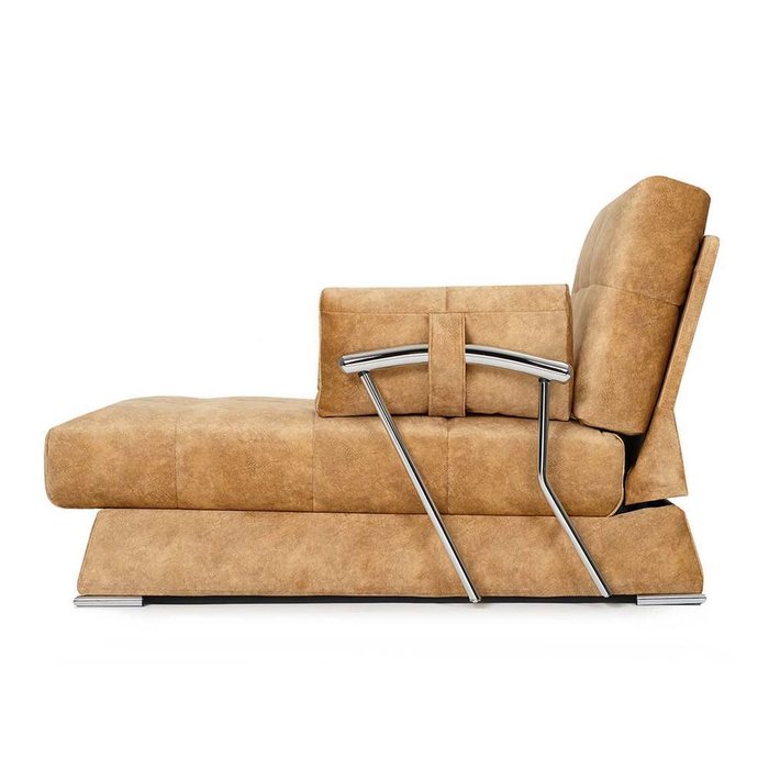 П-образный модульный диван-кровать Дудинка  Ламбре светло-коричневого цвета - лучшие Угловые диваны в INMYROOM